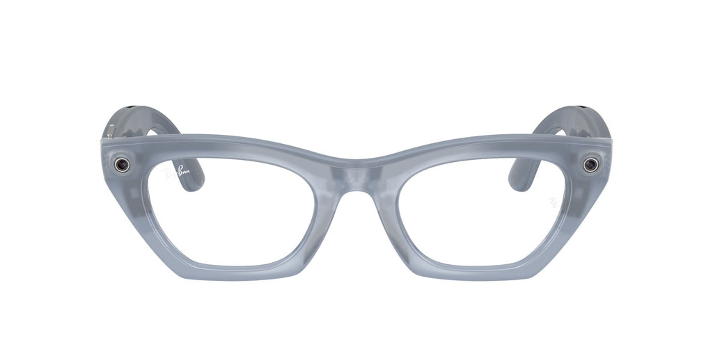 Ray-Ban Meta Gen 3 Zena Polished Milky Grey Lilac Clear/Copper | RW4015 691410 - image 1