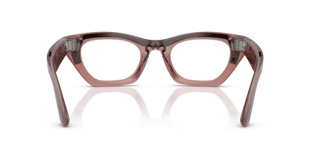 Ray-Ban Meta Gen 3 Zena Polished Milky Pink Blush Clear/Grey | RW4015 69161Z - image 9
