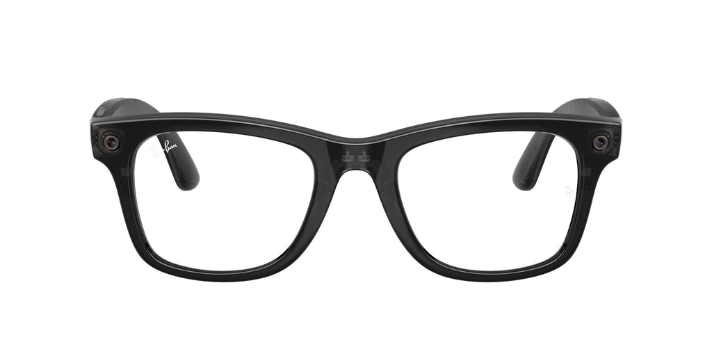 Ray-Ban Meta Gen 3 Wayfarer Polished Transparent Black Clear/Aquamarine | RW4011 690680 - image 1