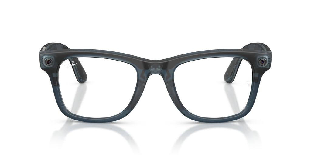 Ray-Ban Meta Gen 3 Wayfarer Matte Transparent Ocean Blue Demo Lens | RW4011V 8555 - image 4
