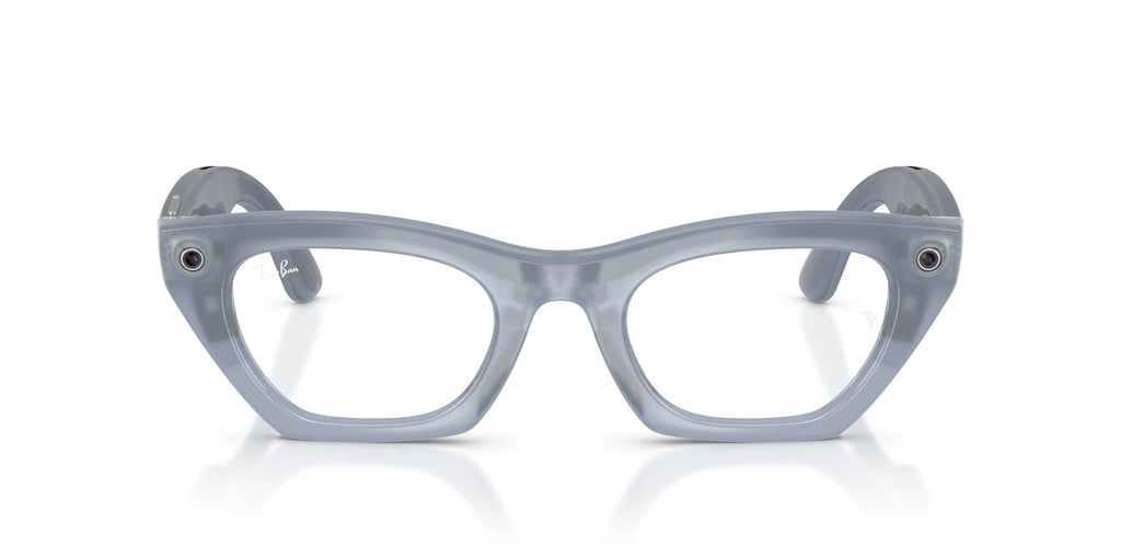 Ray-Ban Meta Gen 3 Zena Polished Milky Grey Lilac Clear/Copper | RW4015 691410 - image 5