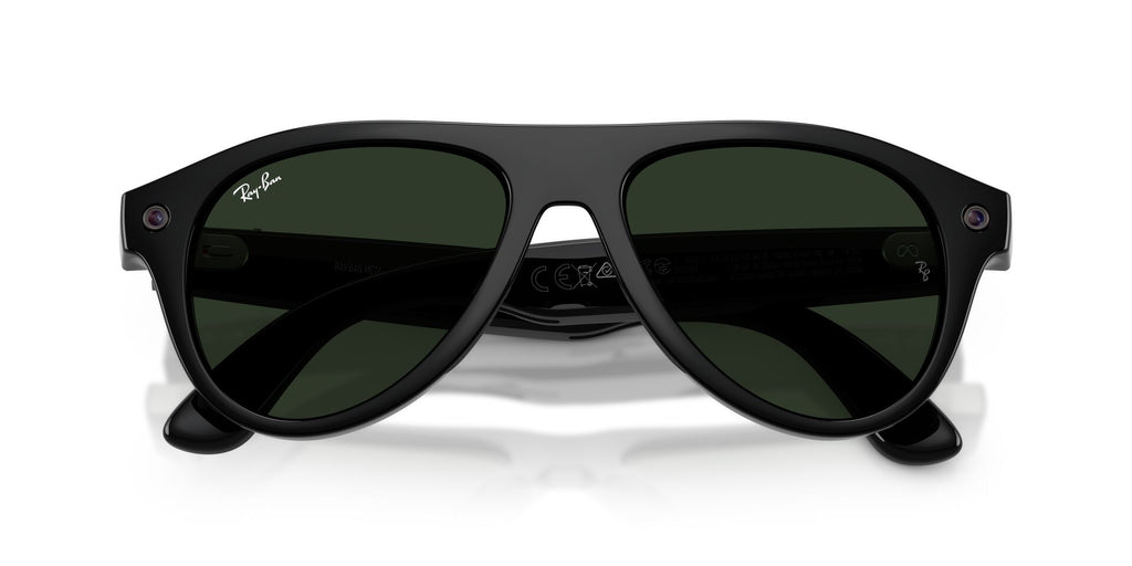 Ray-Ban Meta Gen 3 Aviator Shiny Black Clear/Green | RW4016 601/1M - image 7