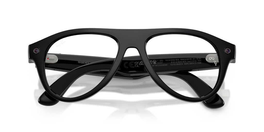Ray-Ban Meta Gen 3 Aviator Shiny Black Clear/Green | RW4016 601/1M - image 10